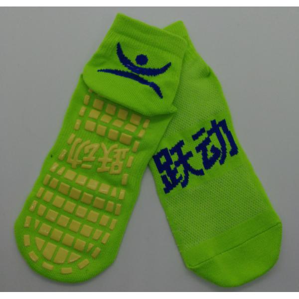 Elastane Room Non Slip Socks , Jump Around Trampoline Grips Socks , Polyester Non Slip Slipper Socks