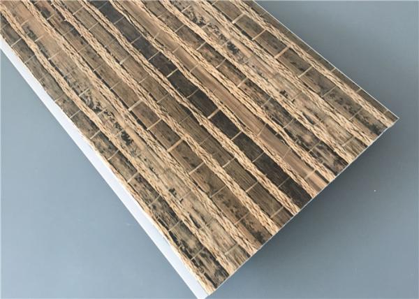 Multi Function Plastic Laminate Panels / Pvc Ceiling Planks Fireproof 8 Inch