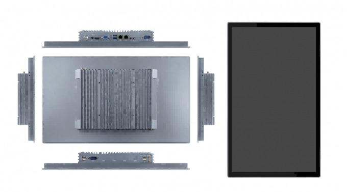 IP65 Industrial Panel PC 17.3 Inch Fanless Touch Screen Computer For HMI Applications