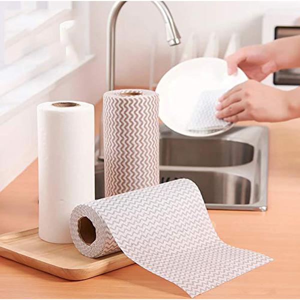 Blue Color Household 35gsm Dish Cloth Disposable 25cm X 30cm