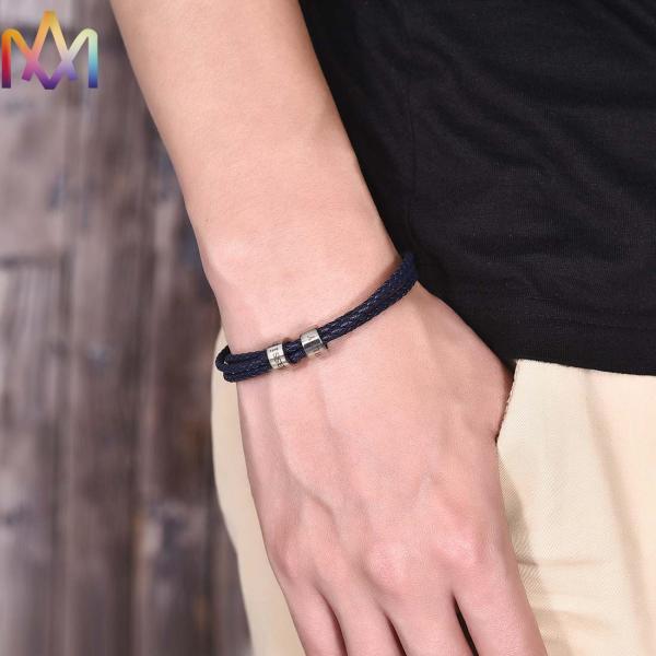 браслеты fadeless людей 19cm 21cm кожаные вышитые бисером