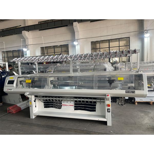 Single system flat collar  knitting machine with automatically alarm