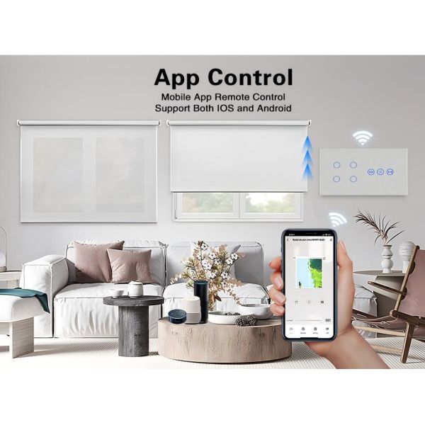 EU Standard Wi-Fi Smart Home Switch and Curtain Controller with Timer Function  Compliance for Seamless Automation