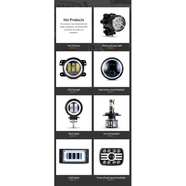 4000LM Мотоцикл светодиодные прожекторы светодиодные мотоциклетные фонари 40W IP67