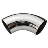 Fácil instalação SS 201 304 316 Espelho Satin Acessórios de escada Inox 63.5mm 2 1/2 polegadas OD aço inoxidável ponteiro cotovelo