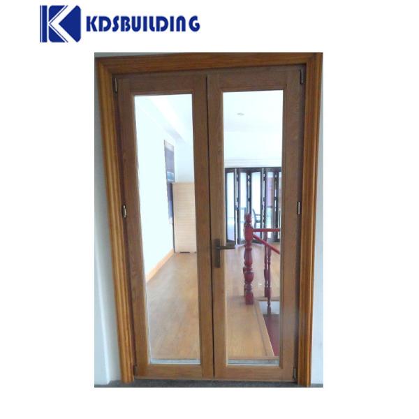 KDSBuilding Best Price Commercial Store Front Casement Glass Wooden Door Design Pictures