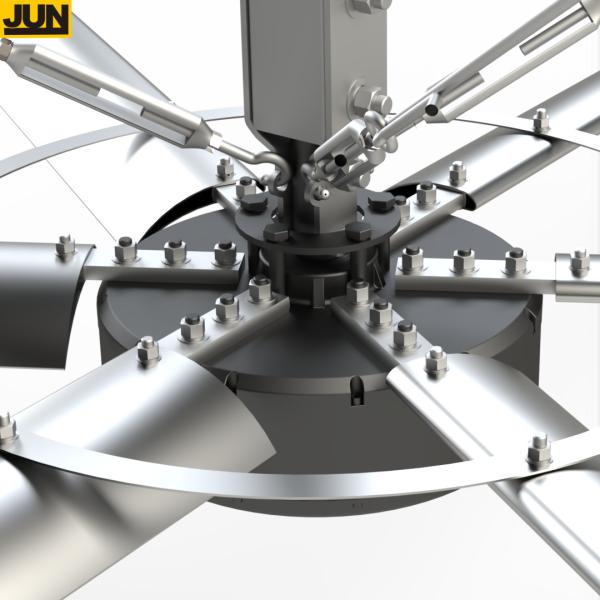 5.0m 16FT Low Noise Big Wind Air Flow Garage Vent Giant Industrial Hvls Large Ceiling Fan