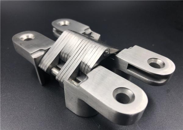 Fire Rating Solid Mortise Mount Invisible Hinge 30mm Thickness With 4 Holes