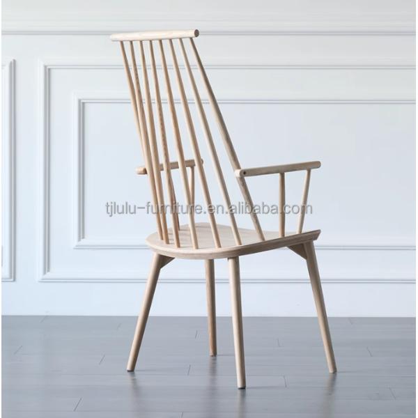 Personalización silla de comedor de tejido de reposabrazos de madera moderna para la mayor cantidad en restaurantes y hoteles
