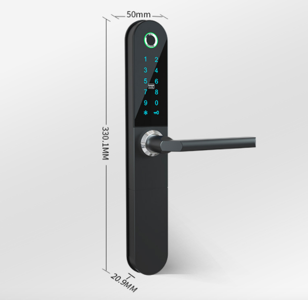 Замок Wifi отпечатка пальцев безопасностью TT Smartlife умный с кнопочной панелью