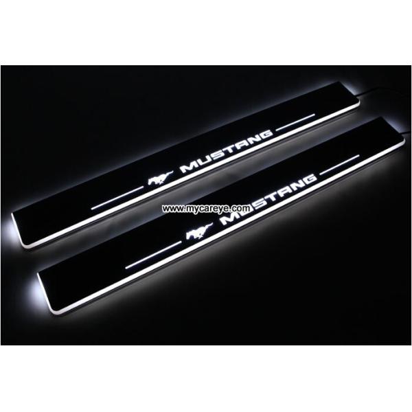 Ford Mustang car moving door floor lights LED door scuff plate light