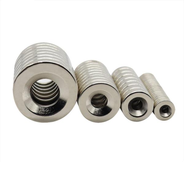 Powerful Round Neodymium Magnets Industrial Rare Earth Magnets 5kgs Pull Force