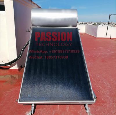 Black Chrome Flat Plate Solar Collector 200L Flat Panel Solar Water Heater 150L