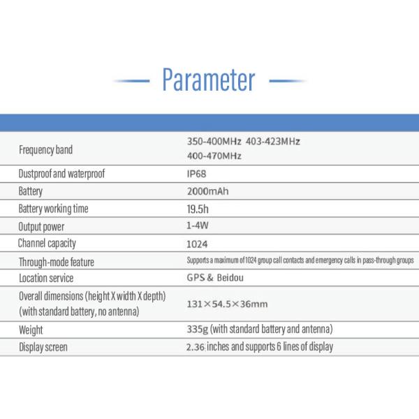 PD980 Двухстороннее радио, радиовоки, радиотоки, радио PDT ручной