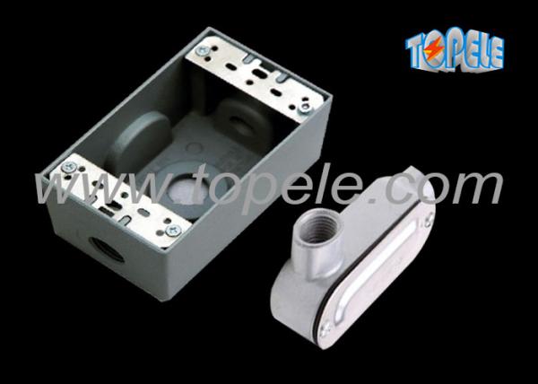 Caixas elétricas resistentes a intempéries 3 buracos 1 gang outlet