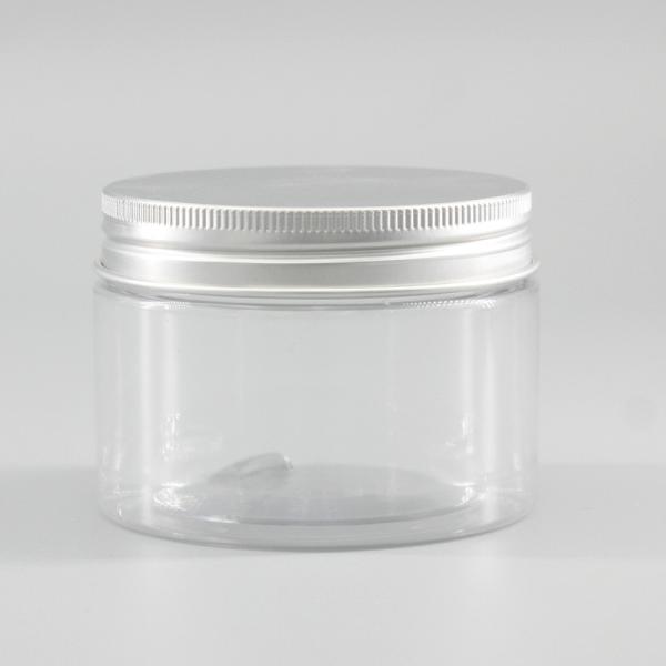 Cylinder 150ml PET Transparent Plastic Cosmetic Cream Jar Packaging