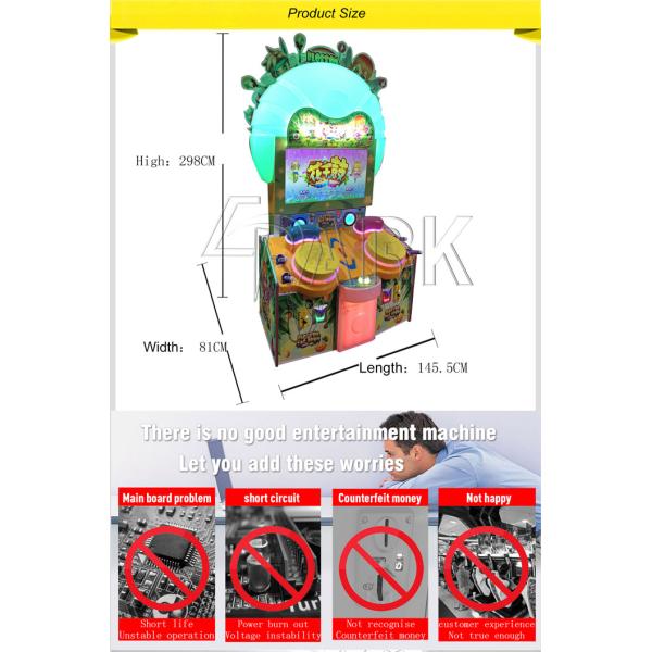 Kids Play Machine Puzzle Game Coin Operated Happy Babe Drummer Electronic Music Game Machine