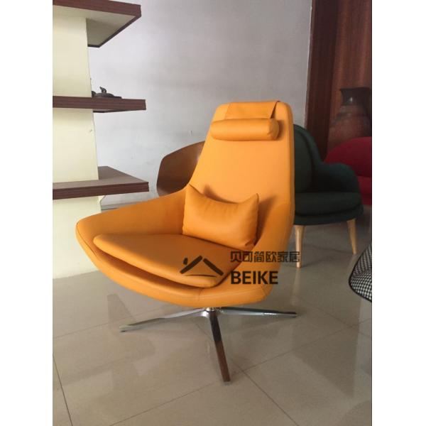 Injection foam chair lounge egg chair office furniture Aluminum swivel chair