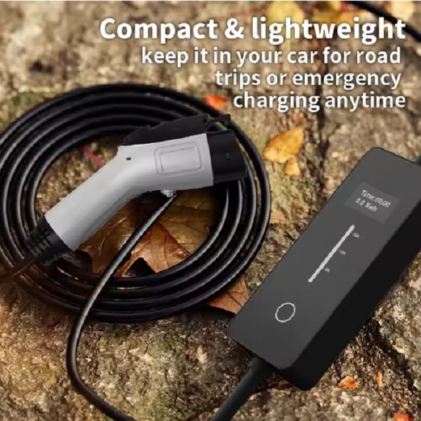 Cargador portátil para vehículos eléctricos J1772 de 3.5KW-7KW 220V-240V con protección de seguridad