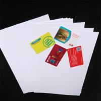 Hoja de cartón de plástico blanco imprimible, Hoja de laminado de tarjeta de PVC tamaño personalizado