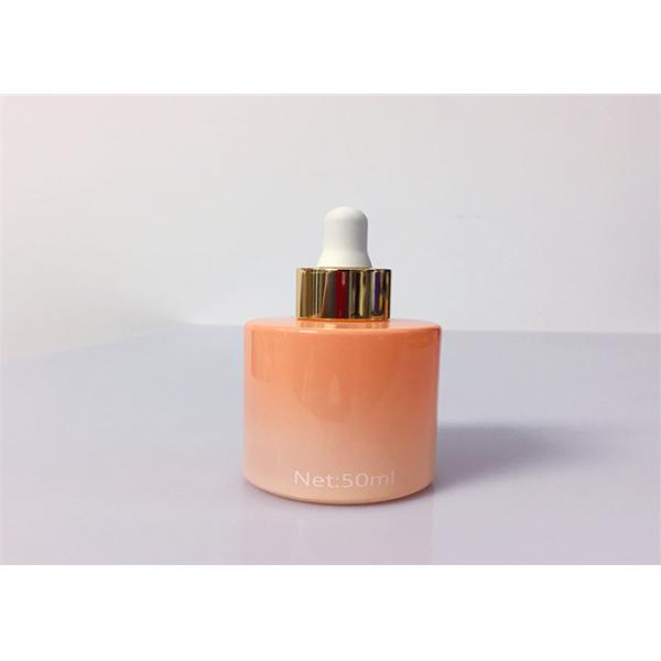 30ml Luxury Custom Serum Gradient Orange Glass Dropper Bottle For Essential Oil