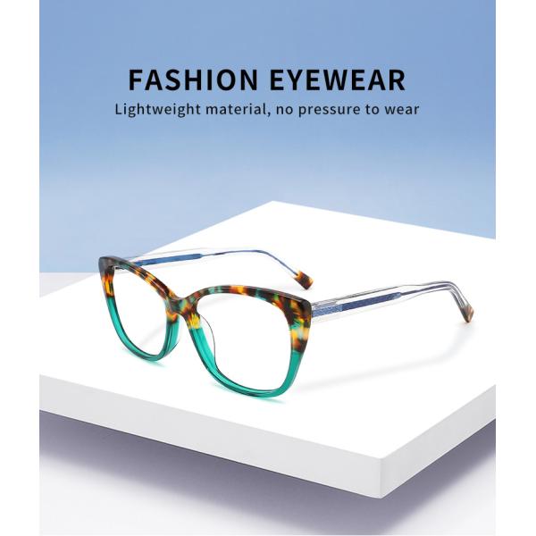 CE de luxe de Cat Eye Optical en verre de cadre d'acétate de femmes approuvé