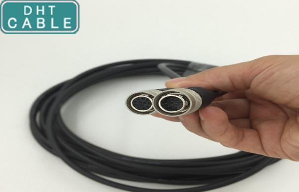 Female Connection Security Camera Cable Black Color 15 Meters For Frame Grabber