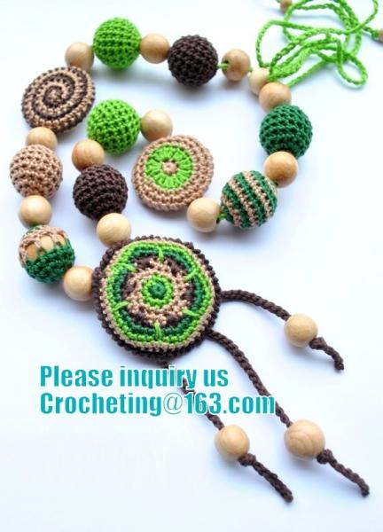 Amigurumi funny toy Nursing necklace Breastfeeding necklace teething toy