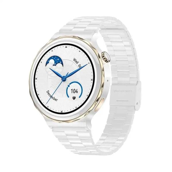HK43 Lady Fashion NFC BT Call Smart Watch Bracelet Health Tracker Heart Rate Music Women