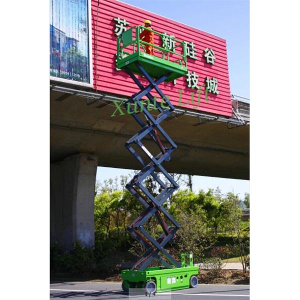 DC Motor Driving 5.8m Self-propelled Heavy Duty Scissor Lift Loading Capacity 230kg with Extension Platform