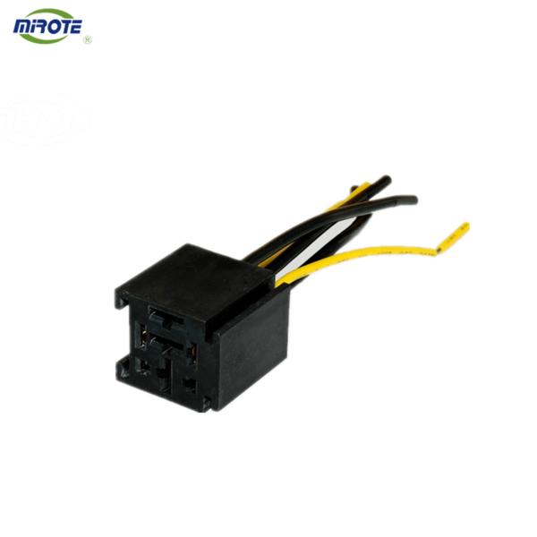 Гнездо провода Pin 5 гнезда реле 5 черноты DC 12V/24V 80A тележки автомобиля