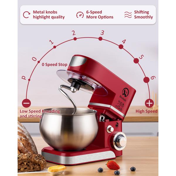 NO App-Controlled 5L Stainless Steel Mixing Bowl Stand Food for Home Kitchen Artisan Mixer