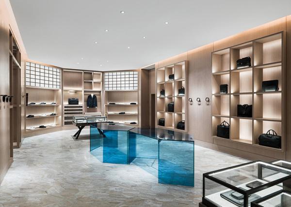 Wall Mounted Shoe Store Display Shelves For Boutique Shoes Bags Display