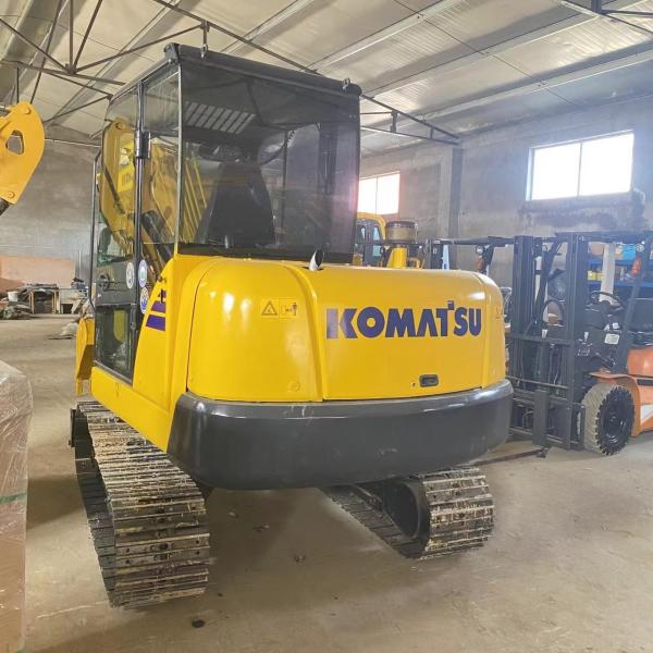 Low Working Hours Used Komatsu PC56 Mini Small Excavator for Construction Efficiency