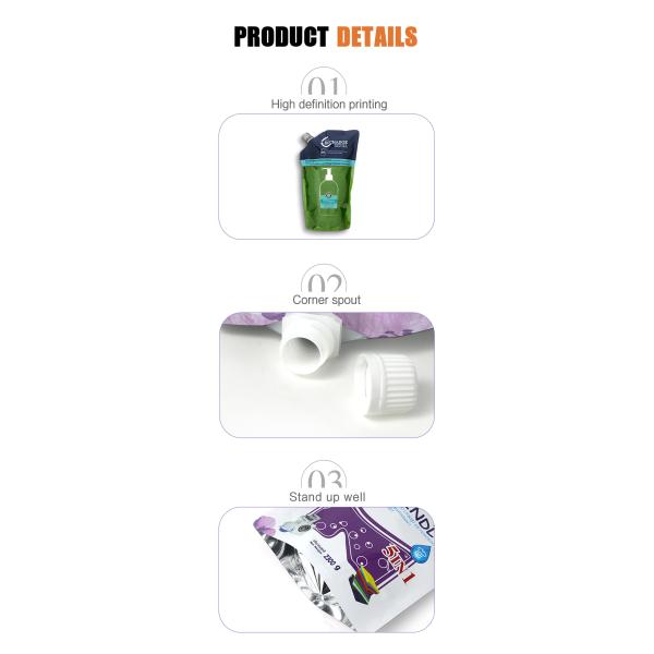 VMPET стоят вверх мешок с Spout упаковывая 300ml для того чтобы намылить полиэтиленовые пакеты гибкой упаковки