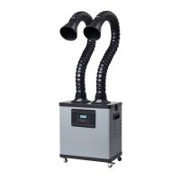 Amortisseur de soudure 200W de fumée de contrôle de Digital Remot avec le double bras