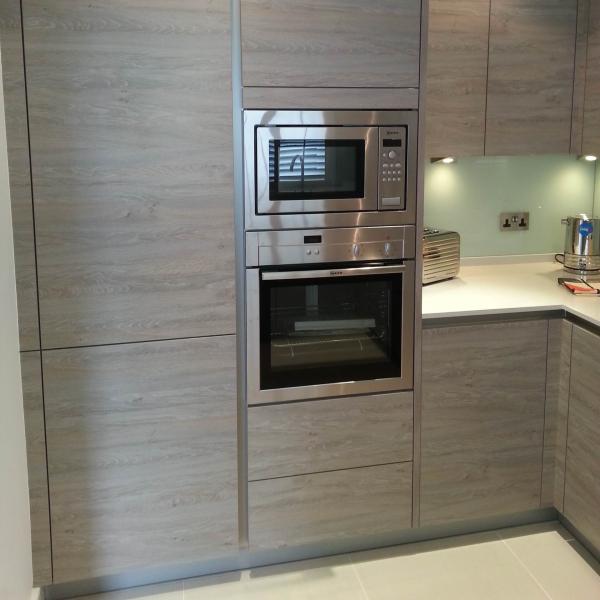 Custom Furniture Kitchen Cabinets Melamine Wood Grain Kitchen Cabinets