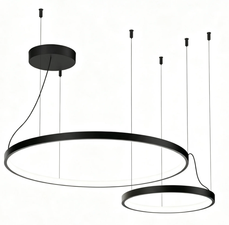 Bidirectional Adjustable Linear Lights Suspension Cable Assembly Embedded Mounting