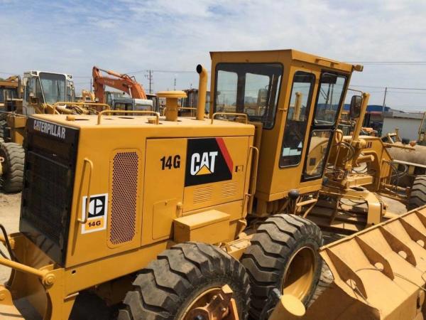 Hydraulic CAT 14G Used Motor Grader 90% New Low Hours