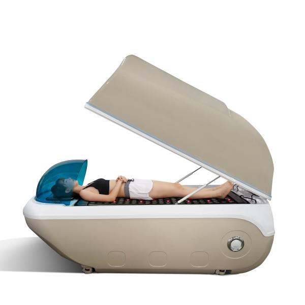 Touchscreen Pemf Therapy Sauna Hydro Massage Capsule With Infrared Mat