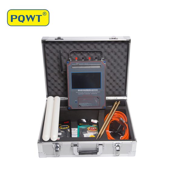 PQWT TC1200 Portable Water Detector with 1500m Depth Automatic Mapping and 7-inch HD Touch Screen Geophysical Survey Equipment