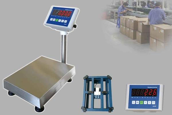 Electronic Platform Weighing Scale RS232 And RS485 Output Weight Range 0-600kg