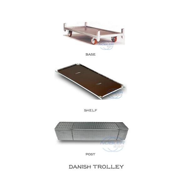 Danish Trolley Flower Hand Trolley Plastic Shelf Supermarket Exclusive Use Customized Trolleys