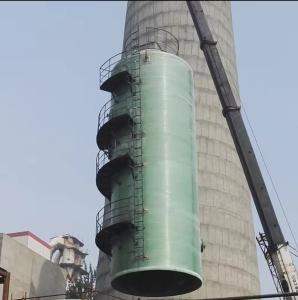 Waste Exhaust Gas Purification desulfurization Tower Frp Flue Gas Biogas For