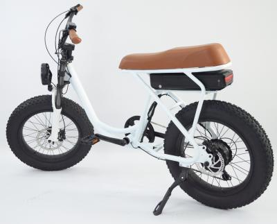 20*4.0 Electric pedal assisted mountain bike, female riders pick up and drop off children for transportation