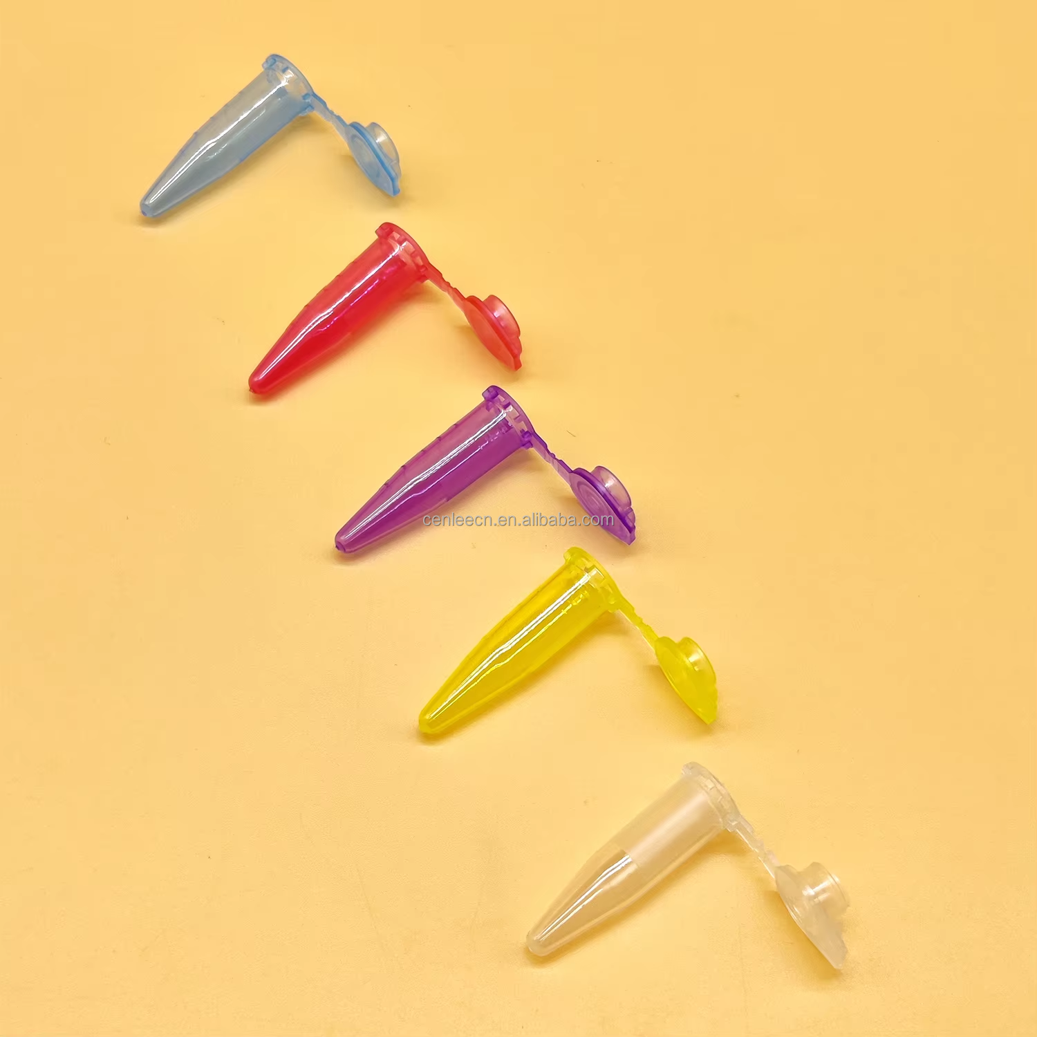 Factory Direct Laboratory Transparent Colorful Centrifugal Tube 0.2ml 0.5ml 1.5ml 2ml 10ml 15ml Micro Centrifuge Tube Pcr Tube