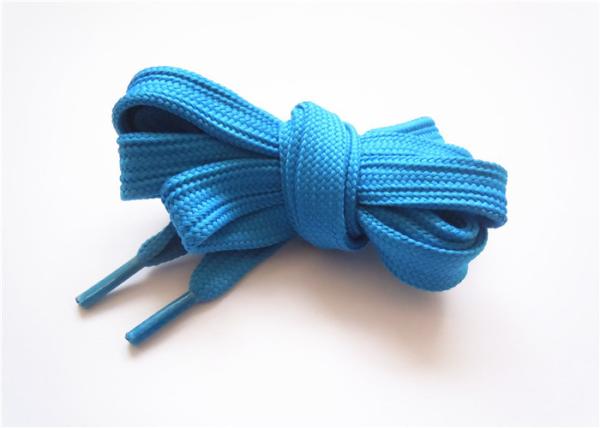 Customized Flat Shoe Laces High Toughness Eco Friendly Plastic Tip