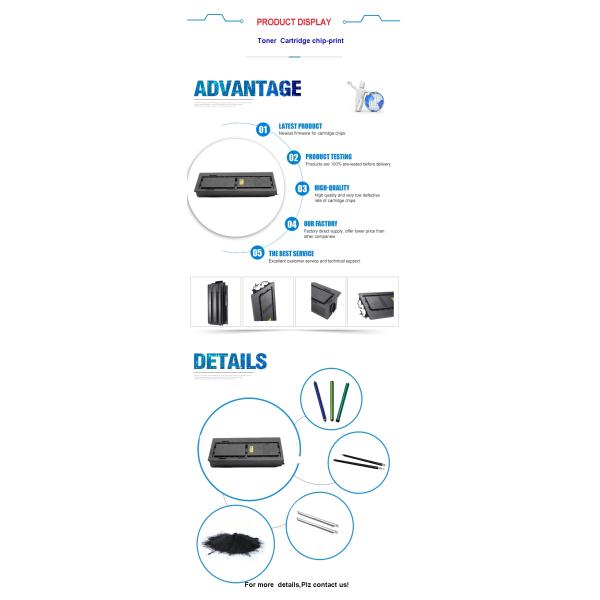 Cartuchos de tonalizador compatíveis TK410 de Kyocera para a máquina km1620/km2020 da copiadora