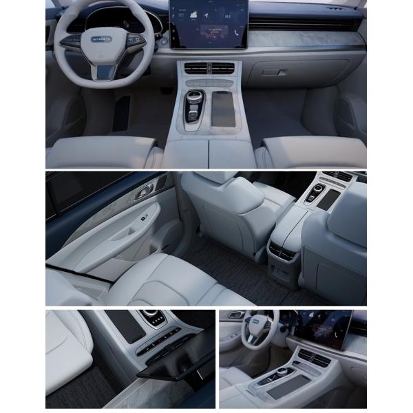 Skyworth 2024 HT-i II SUV Carro eléctrico e híbrido con motor de 1.5L 205km MAX alcance izquierda Dirección interior luz oscura