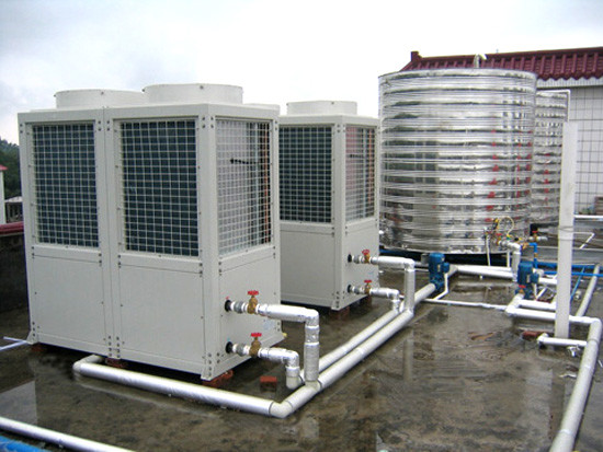 Medium Size Commercial Air Source Heat Pump Galvanized Sheet Housing Material